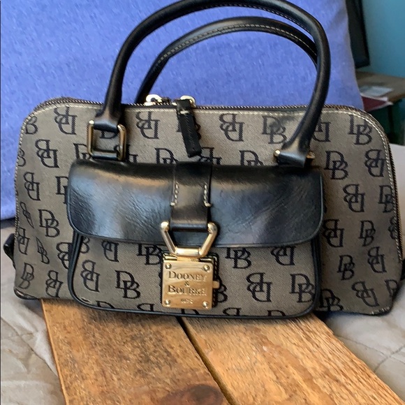 Dooney & Bourke Handbags - Dooney & Bourke Signature Monogram Barrel Handbag